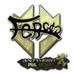 Sticker | fer (Gold) | Antwerp 2022