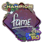 Sticker | fame (Glitter, Champion) | Rio 2022